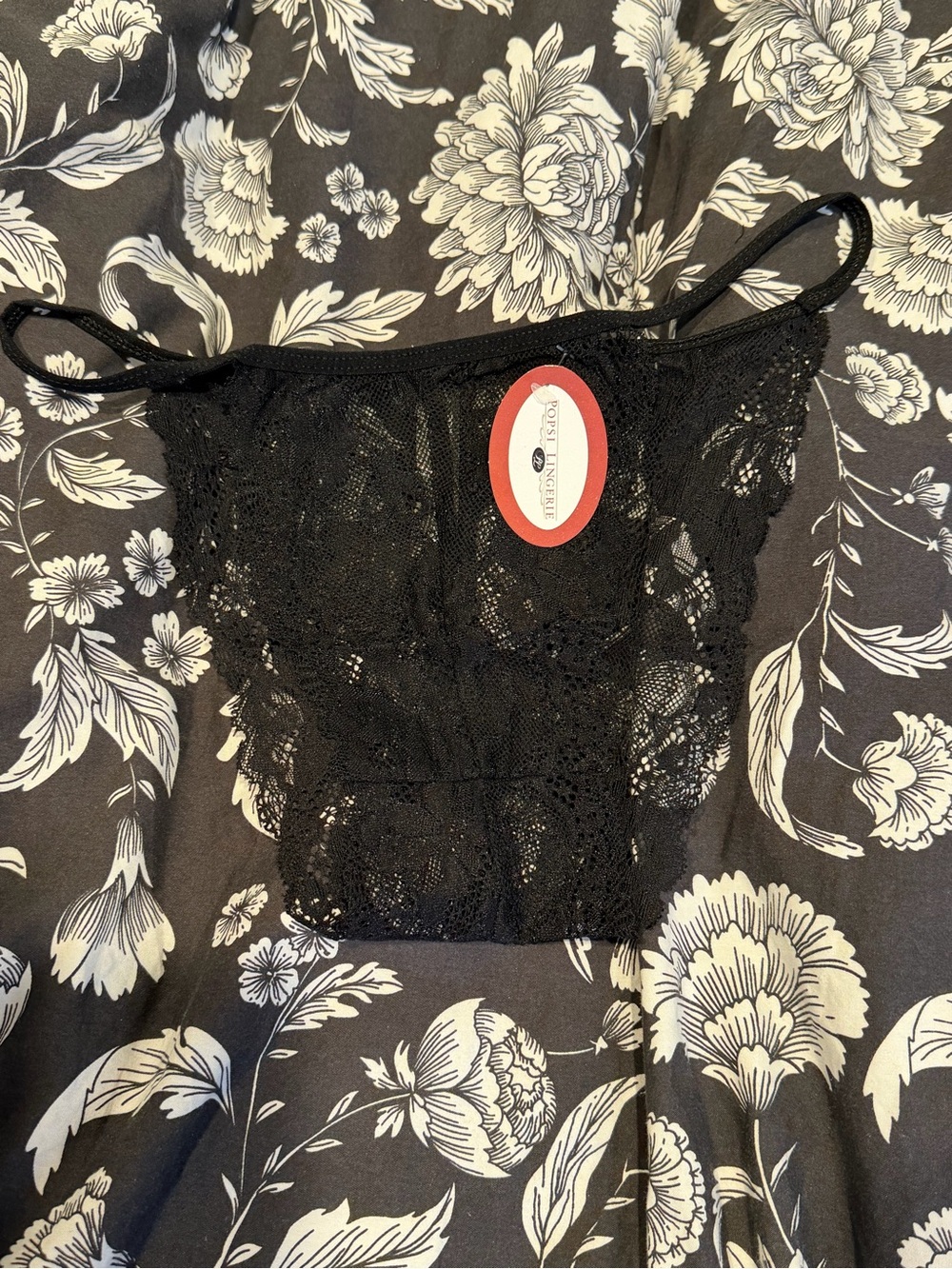 Popsi Lingerie Black Lace Cheeky Panty